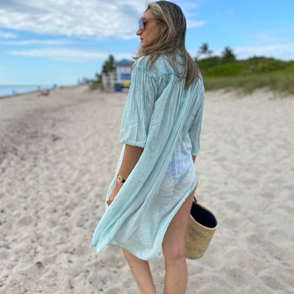 🌊 Light & Breezy Beach Cover-Up - Made in Italy 🌿 - Picture 5 of 11